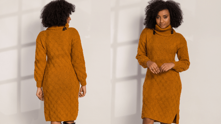 Faça o belíssimo vestido de tricô Classic com passo a passo