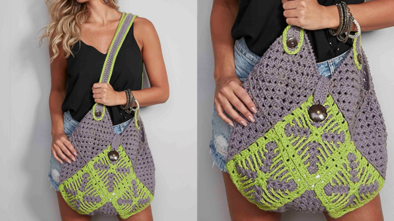 Faça a moderna bolsa de crochê Grenery: Receita e gráfico