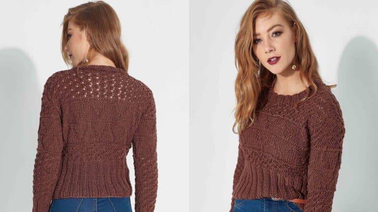 Blusa de tricô Hobby: Passo a passo