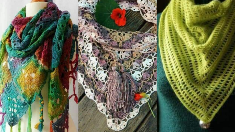Xale de Crochê: 30 Gráficos De Modelos Modernos Lindíssimos