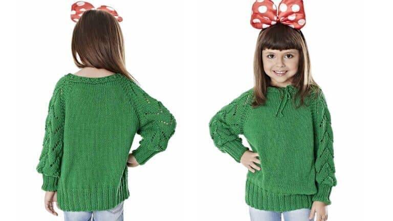 Blusa de tricô Infantil Mollet: Veja como fazer