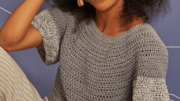 Receita Blusa de crochê – Topdown crochê Eco Jeans