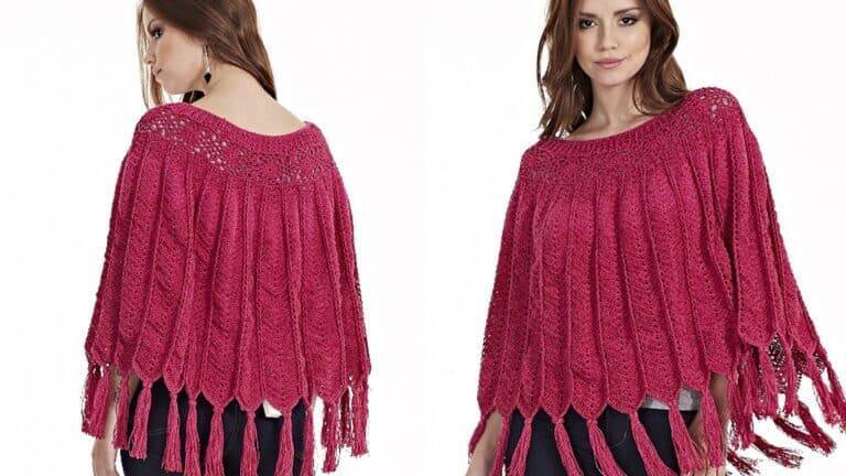 Poncho de Crochê Glamour: Passo a passo