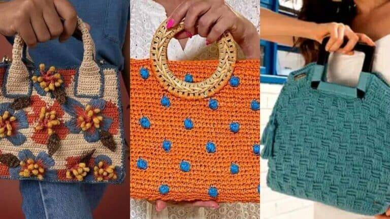 Bolsas de Crochê: 70+ Ideias Criativas para Você se Inspirar