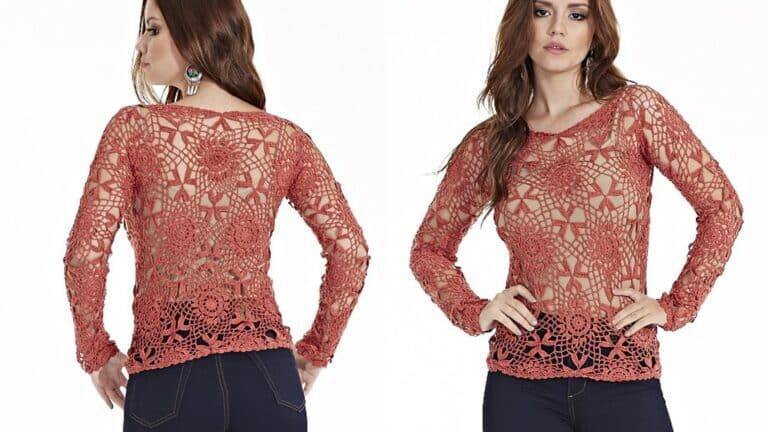 Blusa de Crochê Ferrugem: Passo a passo