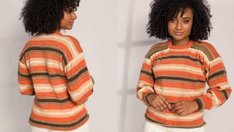 Blusa de tricô Batom: Passo a passo