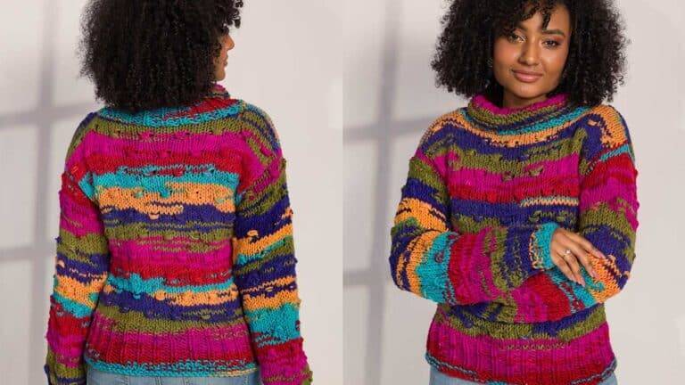 Blusa de tricô Bangor: Receita e gráfico