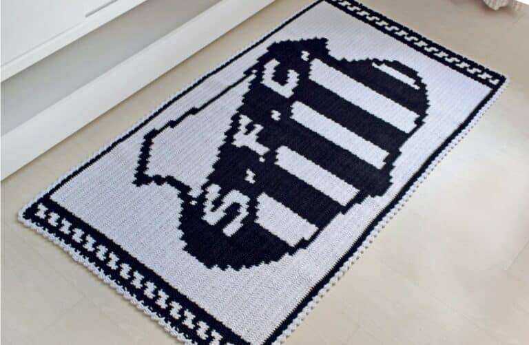 Tapete do Santos em crochê: Passo a passo