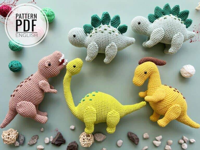 Amigurumi Dinossauros   – Crochet  Pattern