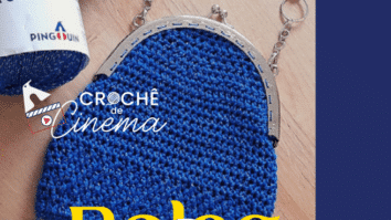 Bolsa de Crochê Paris feita com os fios TROPFIL e BRISA STAR