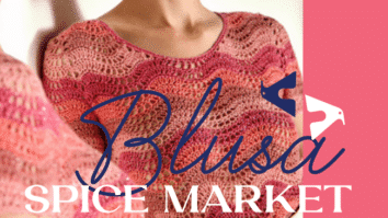 Blusa de crochê Spice Market com fio ECLIPSE 