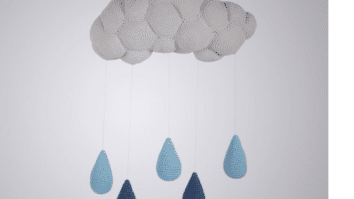 AMIGURUMI - MÓBILE NUVEM BRANCA