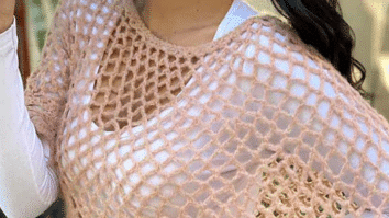 Blusa de crochê rendada – Fio Mohair