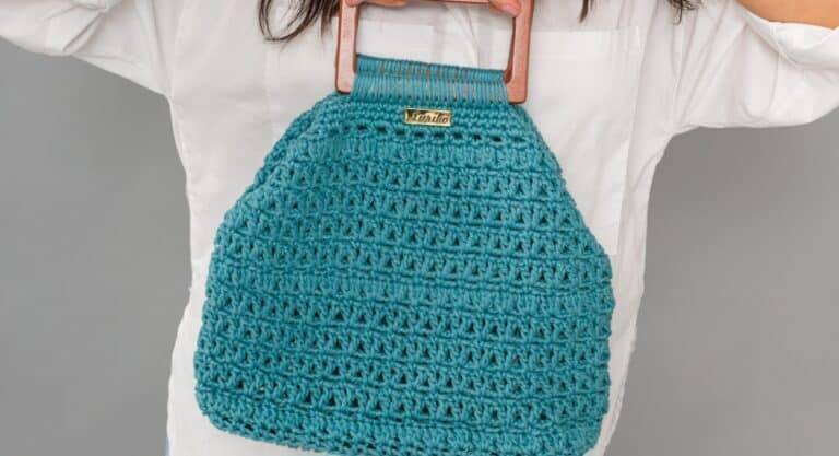 Bolsa de crochê Netuno Moderna e Estilosa