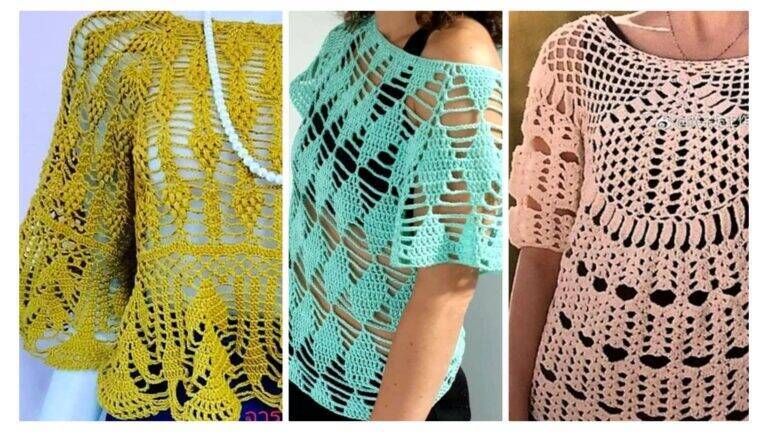 15 Blusas de Crochê com Gráficos Belíssimos