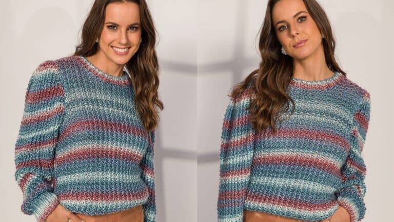 Faça a belíssima: Blusa de tricô Capitólio