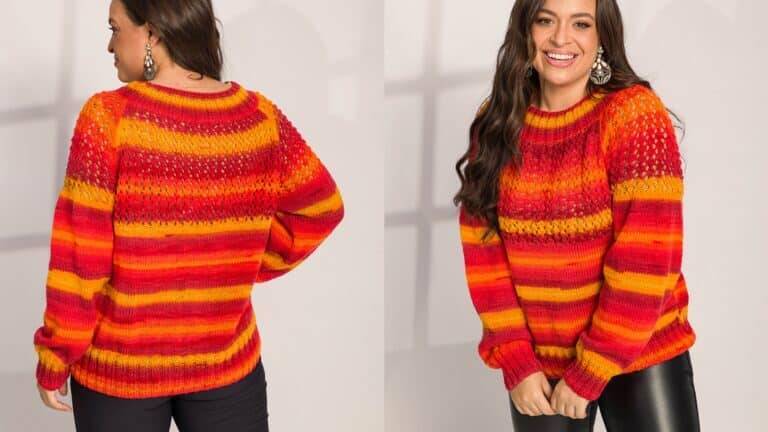 Blusa de tricô Pala Rendada: Aprenda a fazer essa linda peça