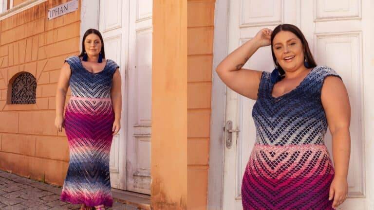 Faça o lindíssimo: Vestido de crochê Prisma