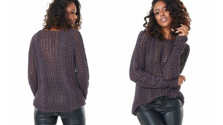 Faça a belíssima Blusa de Tricô Gabriela: Passo a passo