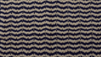 Almofada listrada marinho e cru