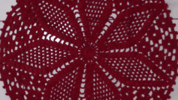 Centro de mesa vermelho