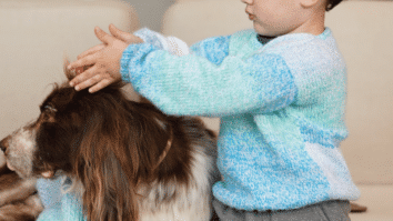 Blusa infantil tricô - Azul mescla
