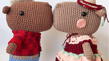 Amigurumi Casal de Capivaras de Festa Junina – Fio BELLA ARTE
