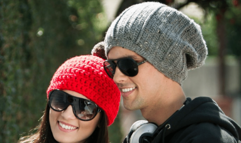 Gorro cinza masculino em tricô (Cisne Acalanto)