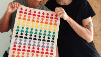 Bandeira de crochê Orgulho – Fio conduzido com BELLA ARTE