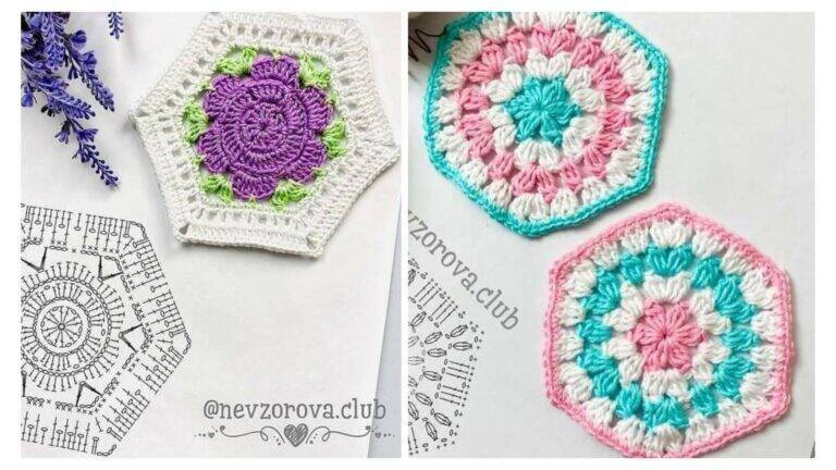 15 Squares de Crochê para Você Unir e Criar Suas Peças