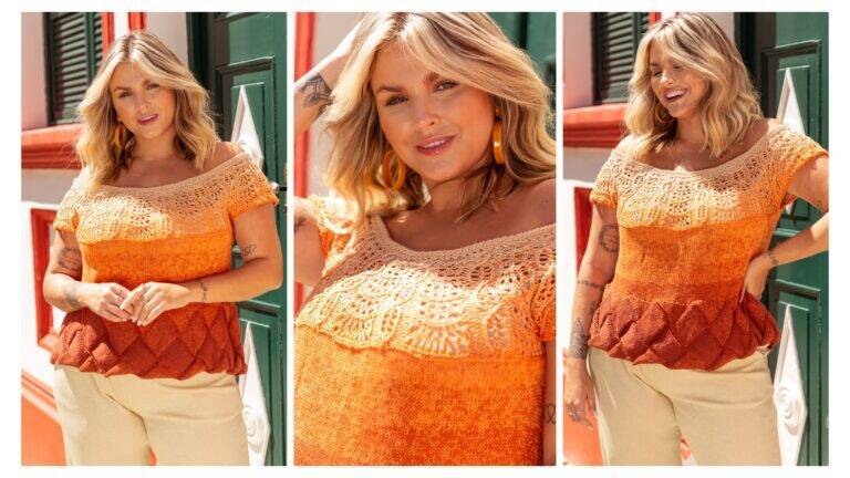 Blusa de Tricô Vanguarda Passo a Passo Com gráficos