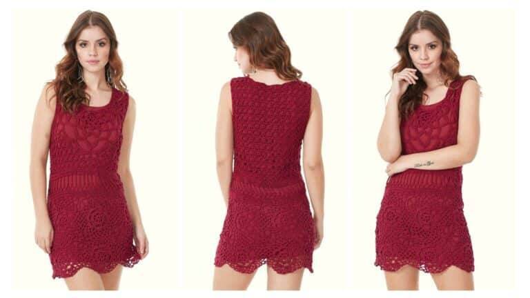 Vestido De Crochê Motivos Veja o Passo a Passo De Como Fazer