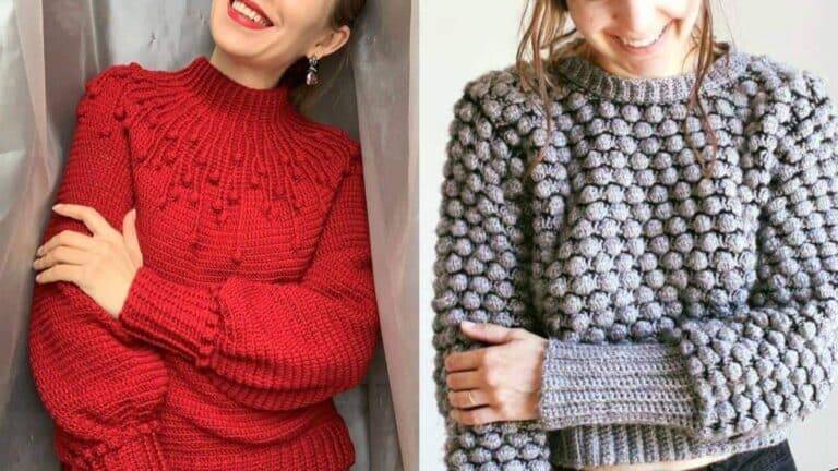 Blusas em Crochê Encantadoras com Gráfico dos Pontos
