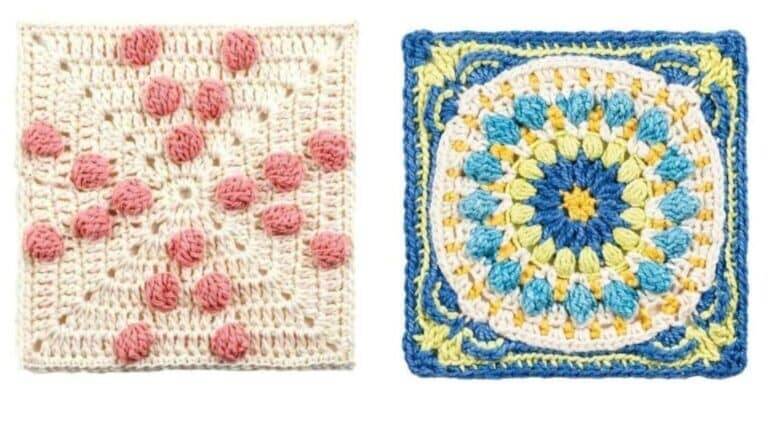 30 Motivos Quadrados de Crochê para Unir e Criar Suas Peças