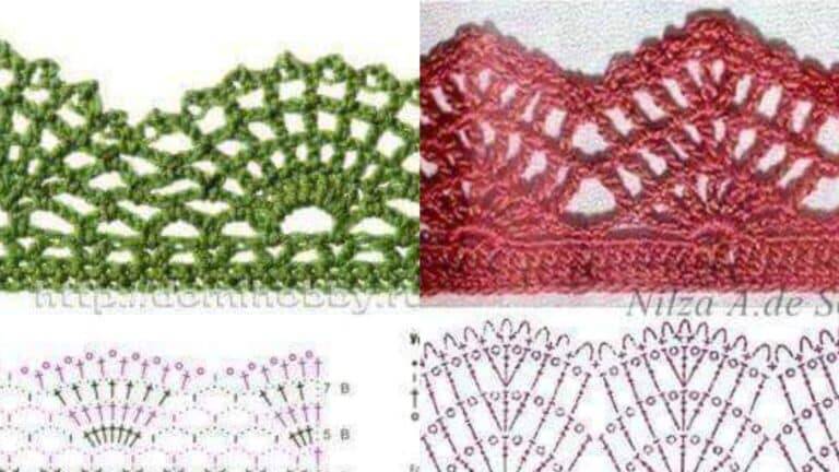 35 Barrados de Crochê para Panos de Prato com Gráficos Grátis