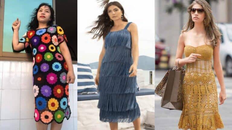 Crochê Para o Verão: Vestidos e Saídas de Praia com Gráfico dos Pontos