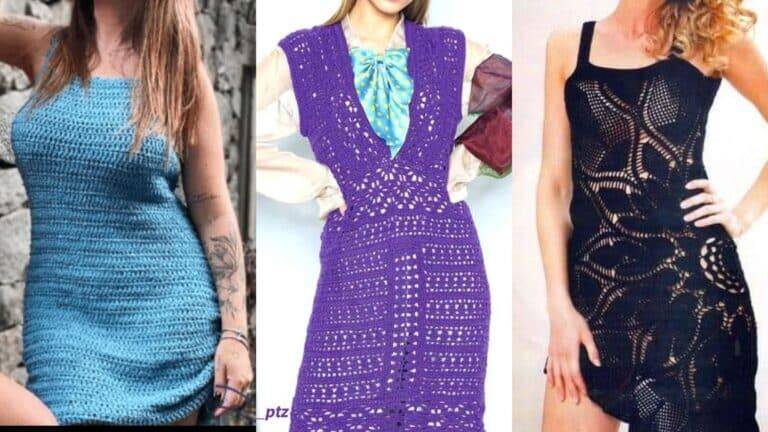 Vestidos de Crochê para o Verão –  Veja os Gráficos!