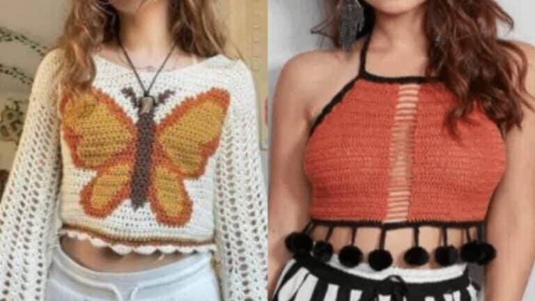 Croppeds de Crochê Criativos – 14 Idéias para Copiar