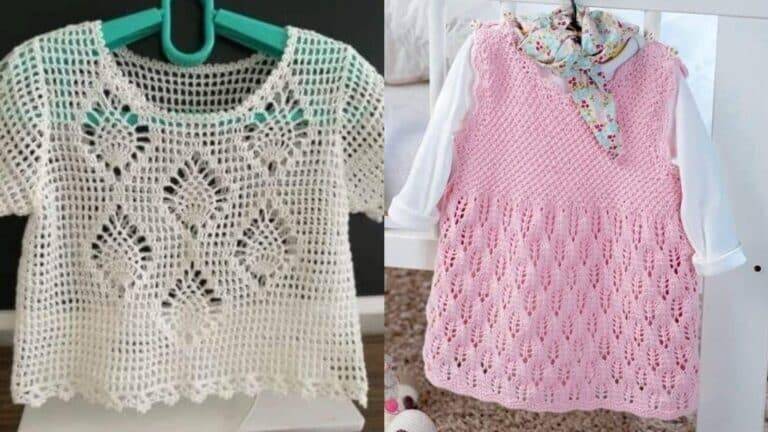Moda Crochê para Meninas com Gráficos