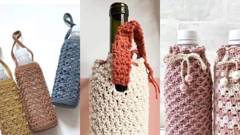 24 Porta Garrafas de Crochê – Lindas Peças para Te Inspirar