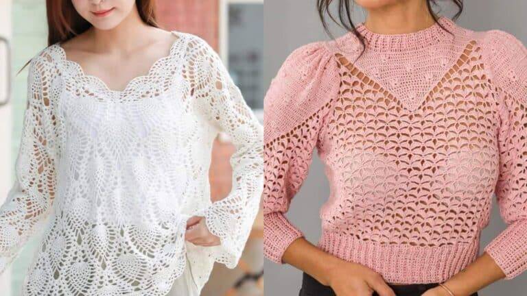 Blusas De Crochê Lindíssimas e Delicadas Com Gráficos