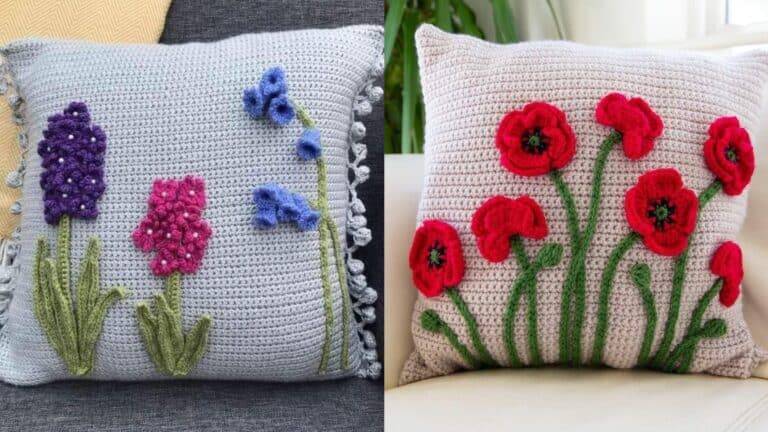 Almofadas com Flores Aplicadas – Inspire se!