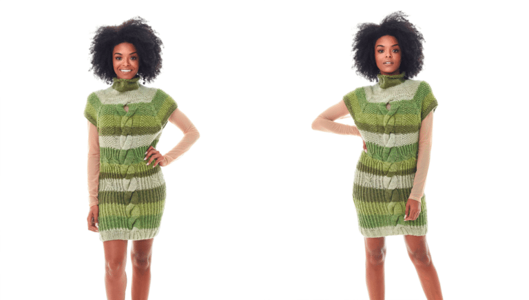Vestido em Tricô Colorpull