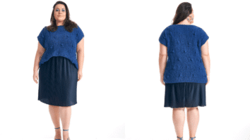 Blusa de Tricô Azul Ternura