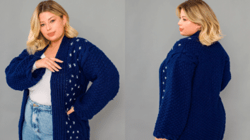 Maxicardigã em Tricô Amiga