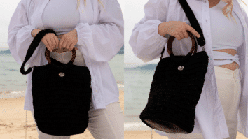 Bolsa de Crochê Alça Argola