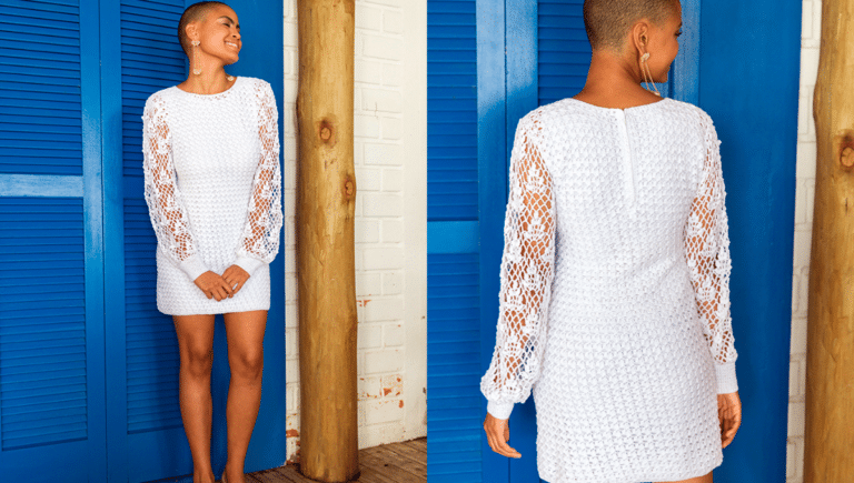 Vestido em Crochê Cléa Rendado