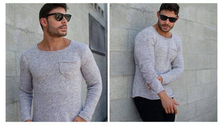 Blusa De Tricô Pedro Com Gráficos Passo a Passo