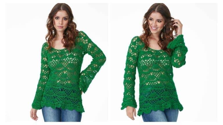 Blusa De Crochê Fácil de Fazer Com Passo a Passo