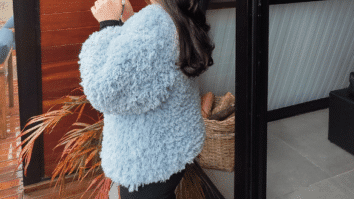 Casaco em Tricô e Crochê Fluffy Sideral